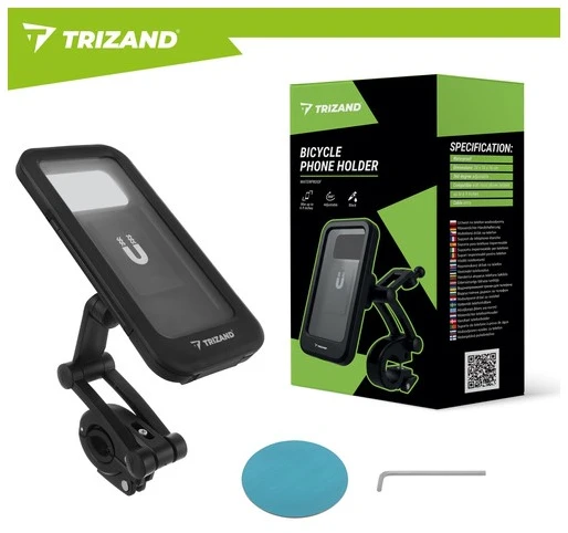 „Trizand“ vandeniui atsparus dviračio telefono laikiklis