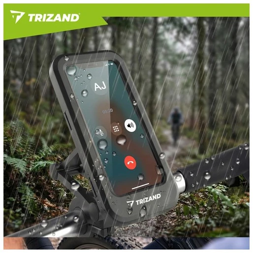Trizand vandeniui atsparus telefono laikiklis dviračiui