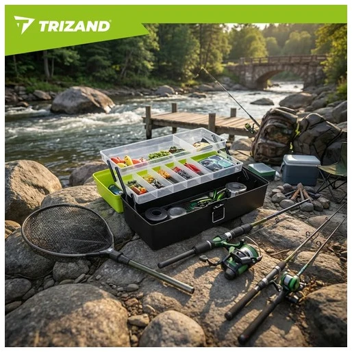 Trizand žvejybos reikmenų dėžutė