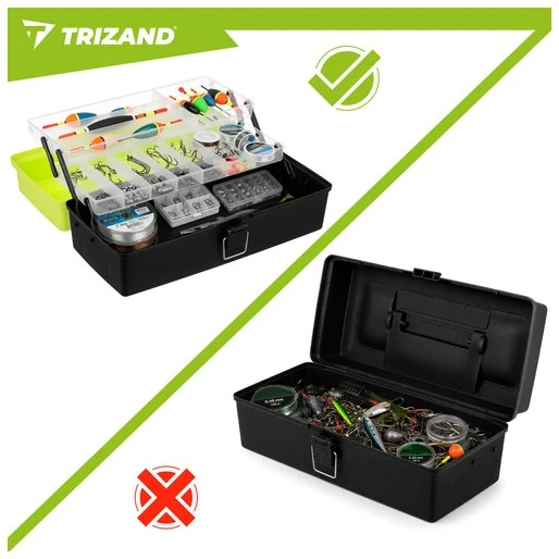 Trizand žvejybos reikmenų dėžutė