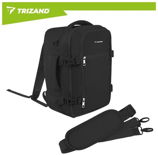 Trizand juodas 40x25x20cm hiking backpack