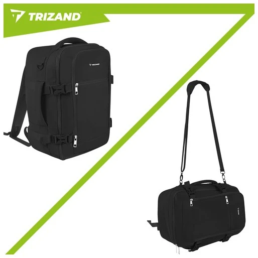 Trizand juodas 40x25x20cm hiking backpack