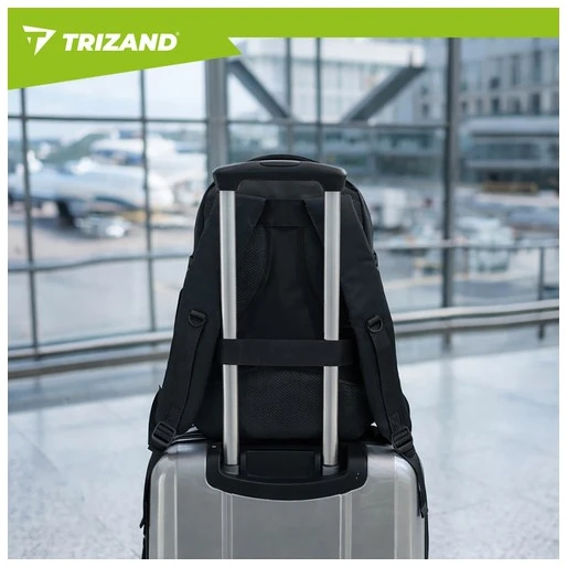 Trizand juodas 40x25x20cm hiking backpack