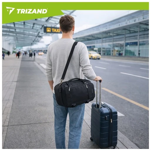 Plecak Trizand juodas 40x25x20cm hiking backpack