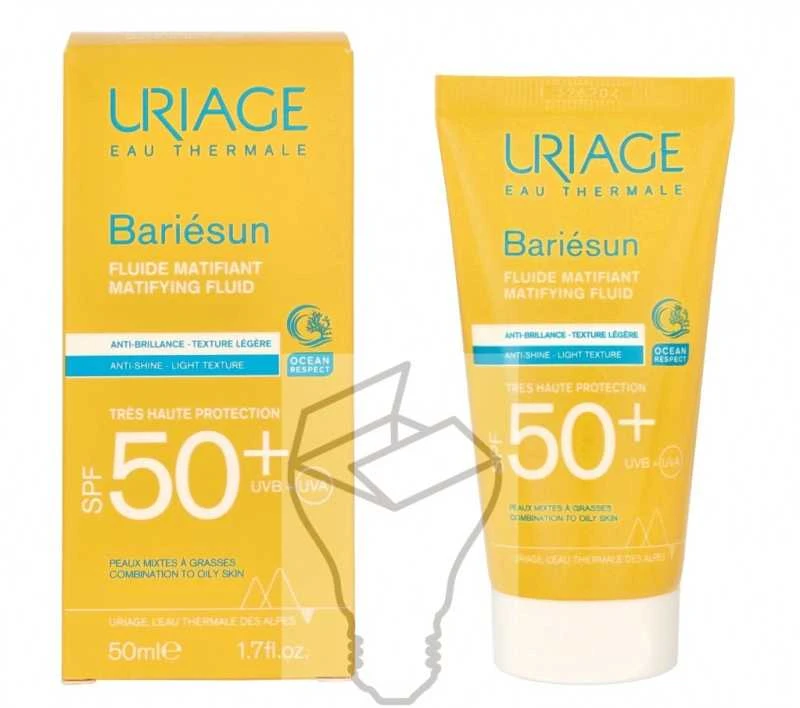 Uriage Bariesun Matting Fluid SPF 50+ matizuojantis apsauginis fluidas riebiai ir riebiai odai, 50 ml