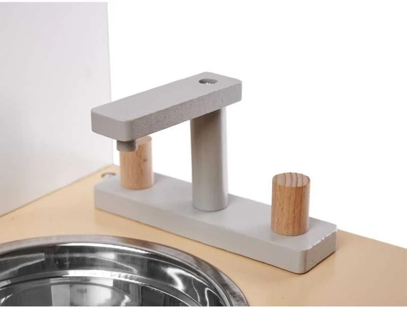 Black & Decker Vaikiška medinė virtuvė MDF MODERN CLASSIC+ priedai
