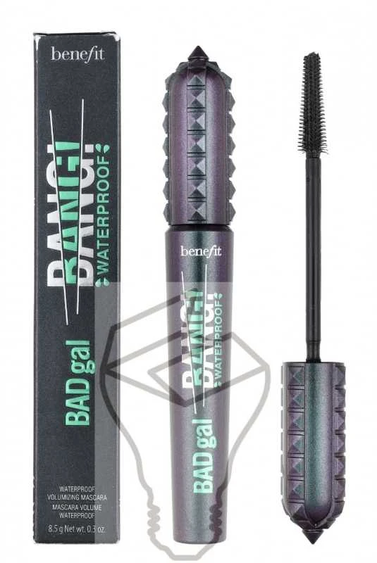 Benefit Bad Gal BANG! Atsparus vandeniui Volumizing Blakstienų tušas vandeniui atsparus tankinamasis blakstienų tušas, atspalvis: Intense Pitch Juodas, 8,5 g