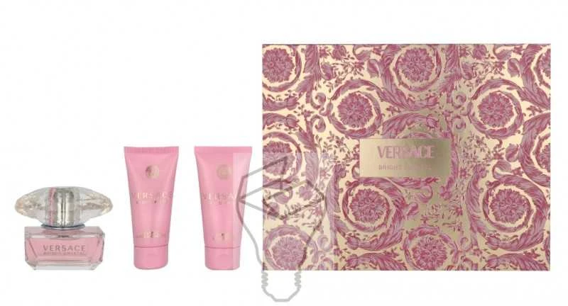 Kvepalų rinkinys moterims Versace Bright Crystal (EDT, 50 ml + kūno losjonas 50 ml + dušo želė, 50 ml)