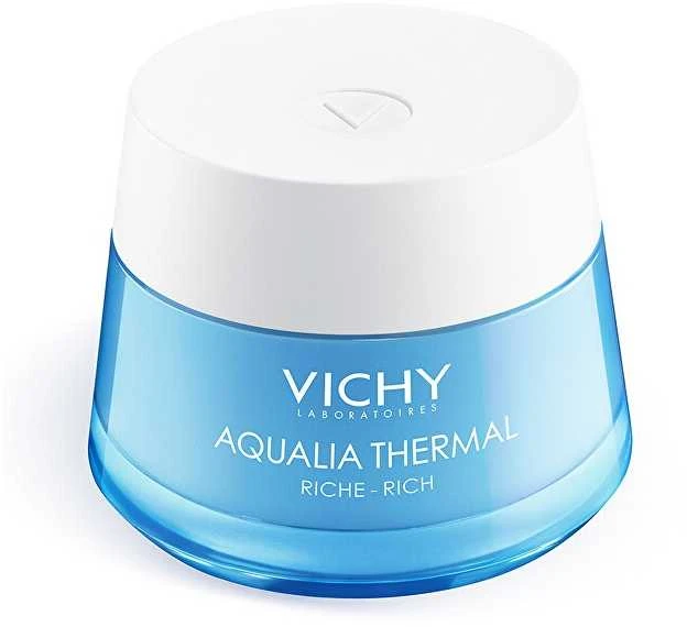 Vichy Aqualia Thermal Rich 48H Hydration drėkinamasis veido kremas sausai odai, 50 ml