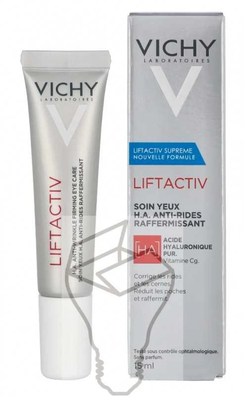 Vichy Liftactiv Supreme Paakių kremas stangrinamasis paakių kremas nuo raukšlių, 15 ml