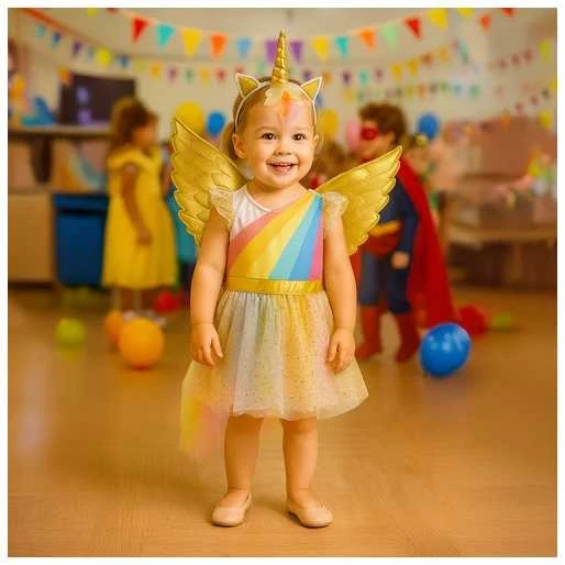 3-piece unicorn costume 110-116cm Kruzzel 26676