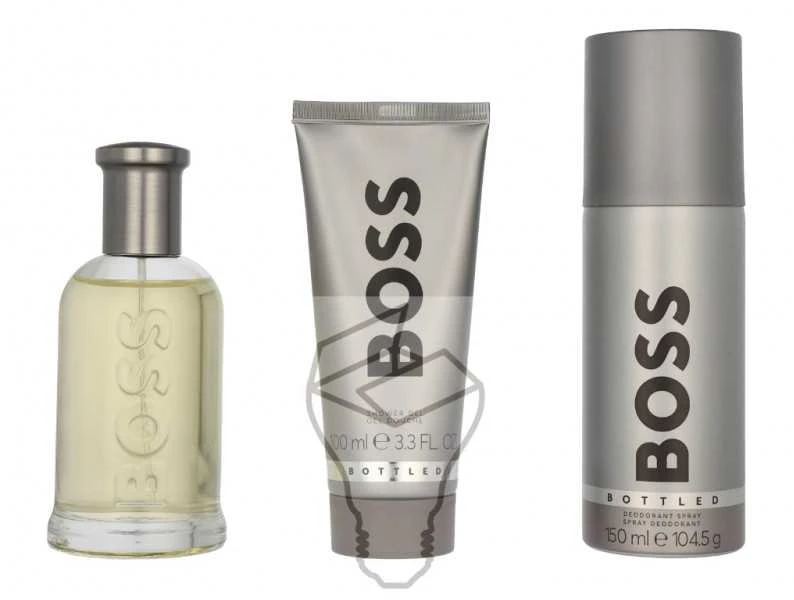 Hugo Boss BOSS Bottled rinkinys vyrams (EDT, 100 ml + dušo želė, 100 ml + dezodorantas, 150 ml)