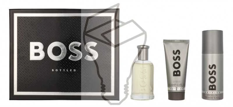 Hugo Boss BOSS Bottled rinkinys vyrams (EDT, 100 ml + dušo želė, 100 ml + dezodorantas, 150 ml)
