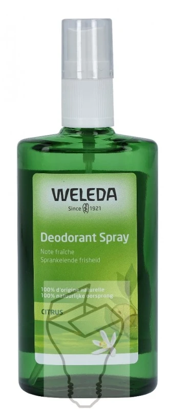 Weleda Citrus Dezodorantas Natural Purškiklis purškiamas dezodorantas, 100 ml