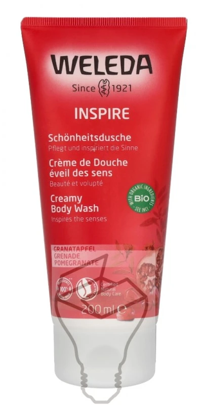 Weleda Inspire Pomegranate Creamy Kūno prausiklis, 200 ml