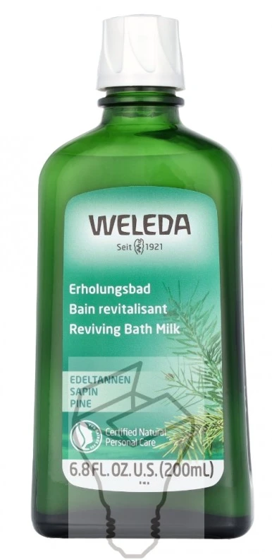 Weleda pušų vonios pienas Vonios putos unisex, 200 ml