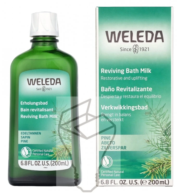 Weleda pušų vonios pienas Vonios putos unisex, 200 ml