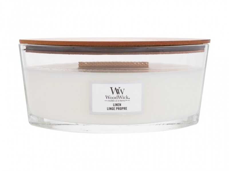 WoodWick Aromatinė žvakė (Linen), 453,6 g