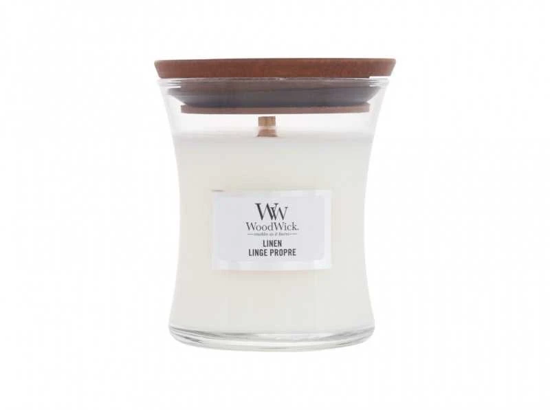 WoodWick Aromatinė žvakė (Linen), 85 g
