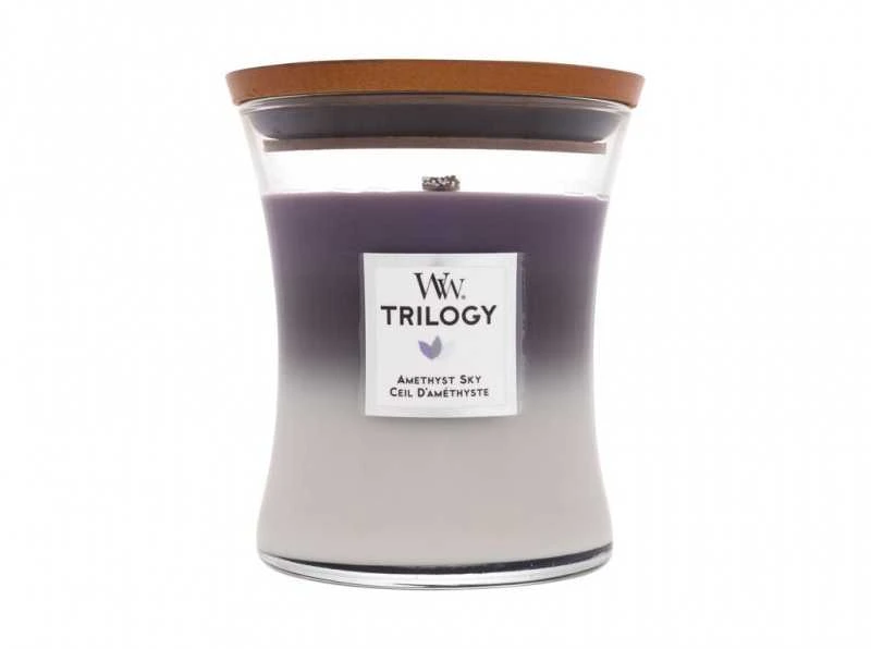 Woodwick Aromatinė žvakė (Trilogy Amethyst Sky), 275 g