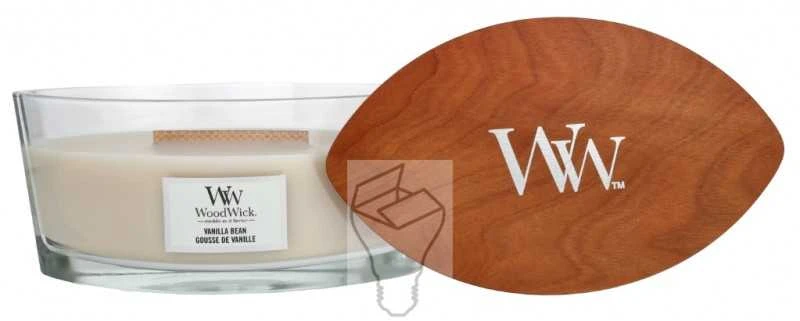WoodWick Aromatinė žvakė (Vanilla Bean), 453,6 g