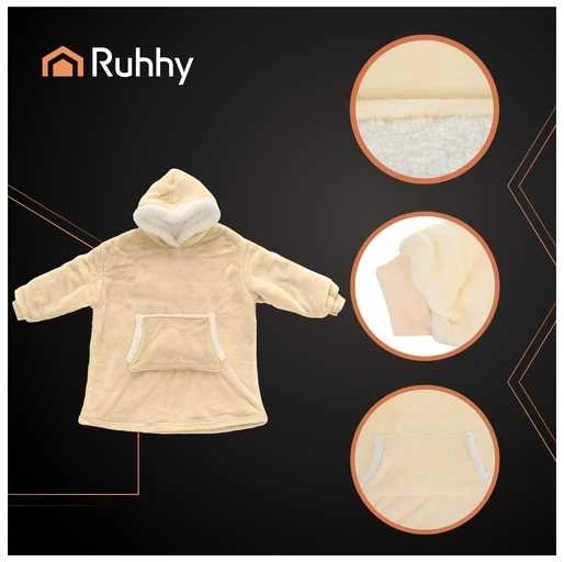 Bluza XXL - koc smėlio spalva Ruhhy 26146