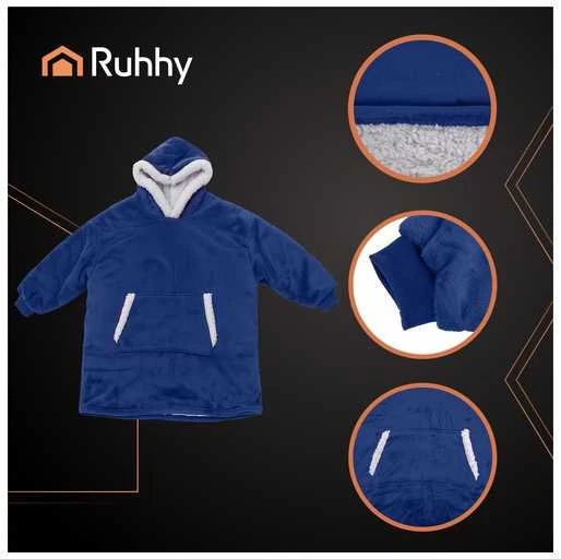 XXL sweatshirt - navy mėlynas blanket Ruhhy 26147
