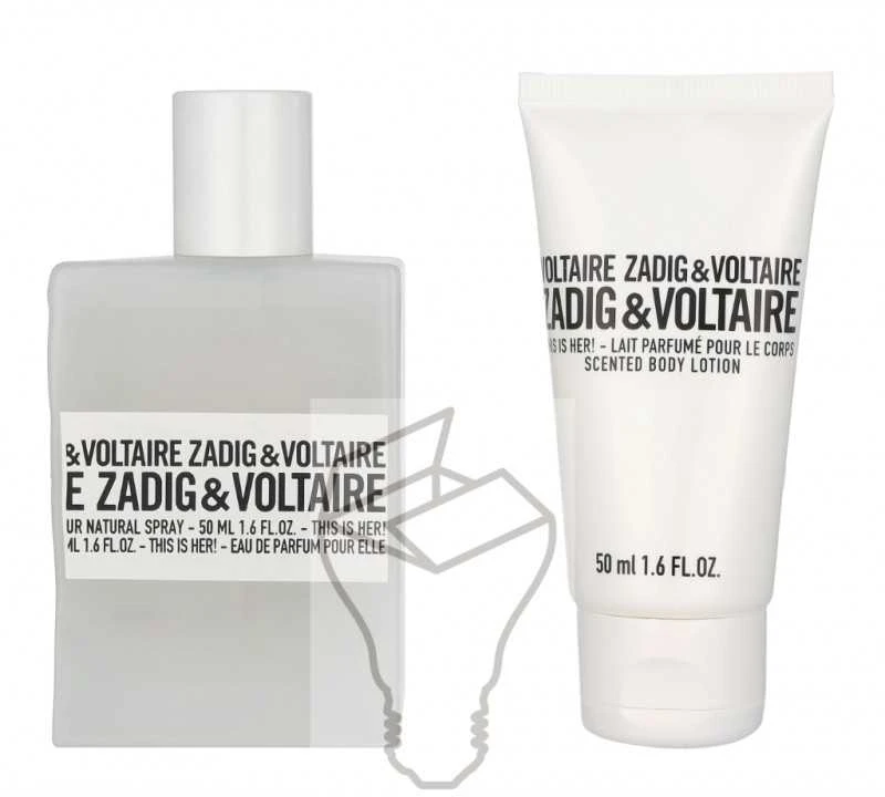 Zadig & Voltaire This Is Her! rinkinys moterims (kvepalai EDP, 50 ml + kūno losjonas, 50 ml)