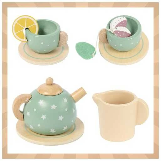 Children's tea set žalias Kruzzel 26393