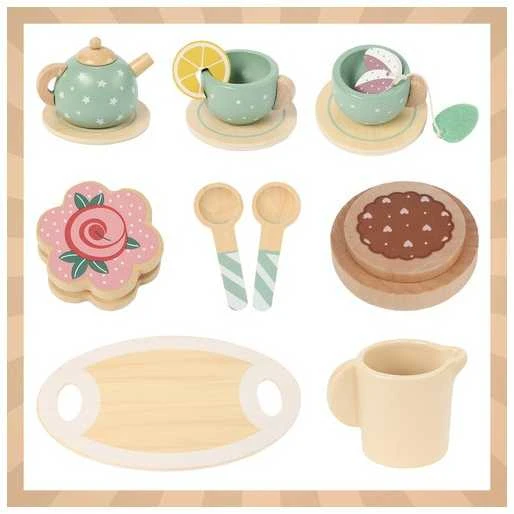 Children's tea set žalias Kruzzel 26393