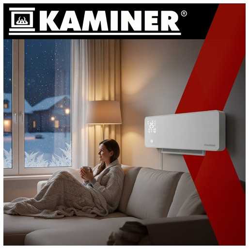 Kaminer „Zelvion Fireplaces 26398“ oro užuolaidų šildytuvas
