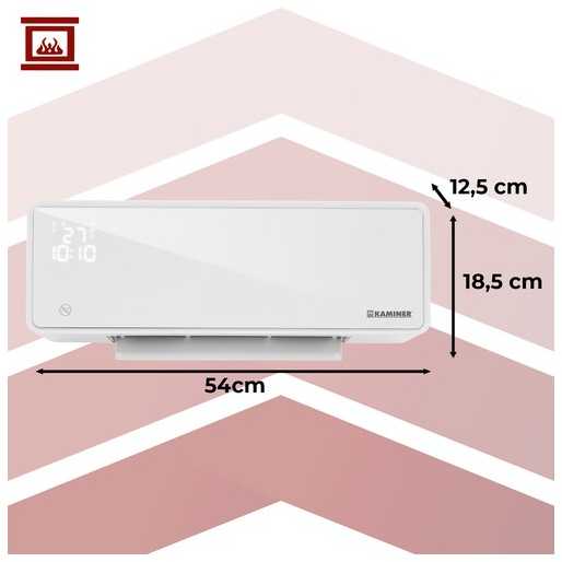 Kaminer „Zelvion Fireplaces 26398“ oro užuolaidų šildytuvas