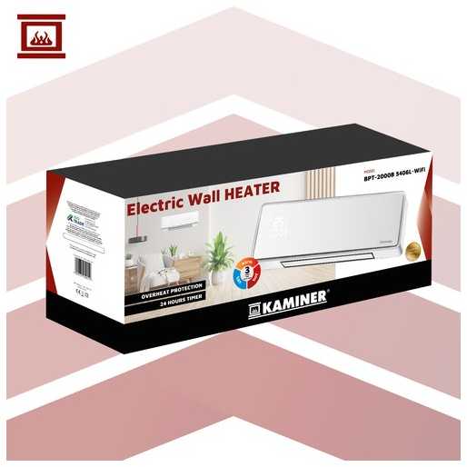 Kaminer „Zelvion Fireplaces 26398“ oro užuolaidų šildytuvas