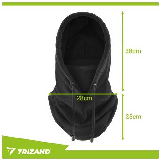 Winter scarf - juodas Trizand 26127