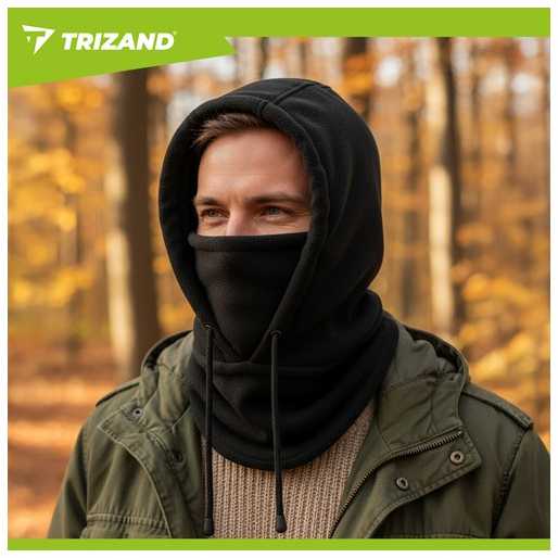Winter scarf - juodas Trizand 26127