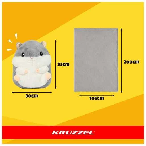 Žiurkėnų pagalvė su antklode 2 viename Kruzzel 25638