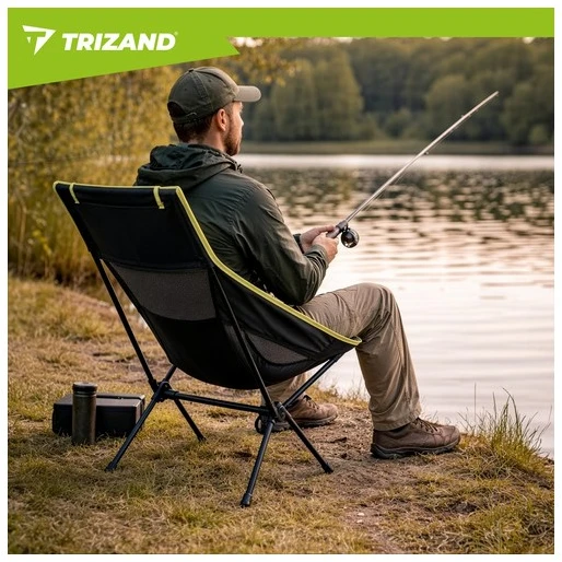 Fishing chair 41x52x86cm juodas Trizand