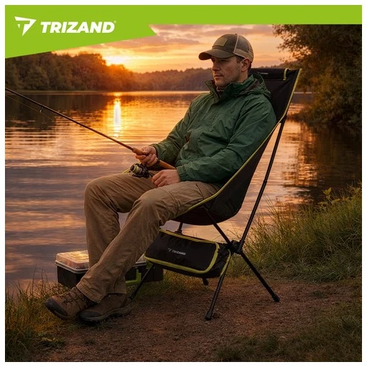 Fishing chair 41x52x86cm juodas Trizand