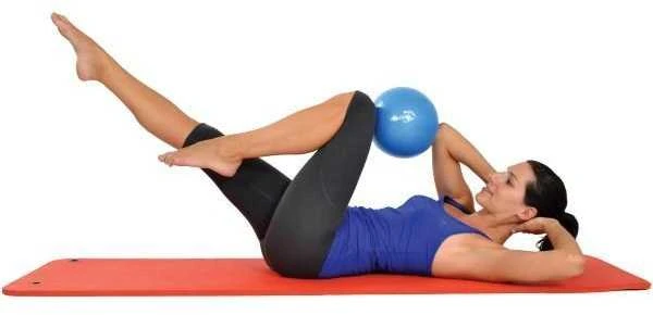 MOVES Pilates kamuolys Soft Over ball 21-23cm mėlynas