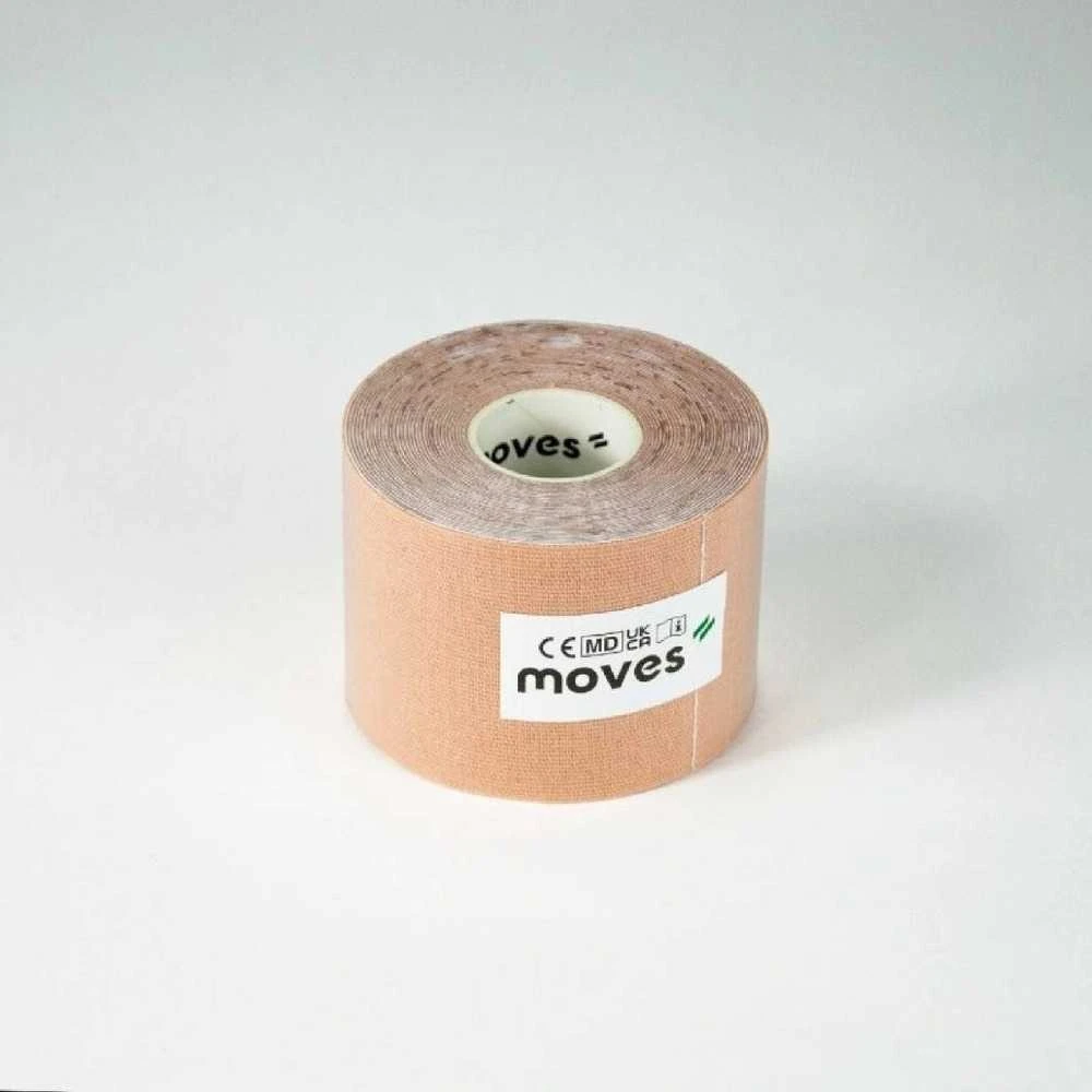 Mvs In Motion Kineziologinis teipas Moves Kinesiology Tape 5 cm x 5 m (Spalva: Smėlio)