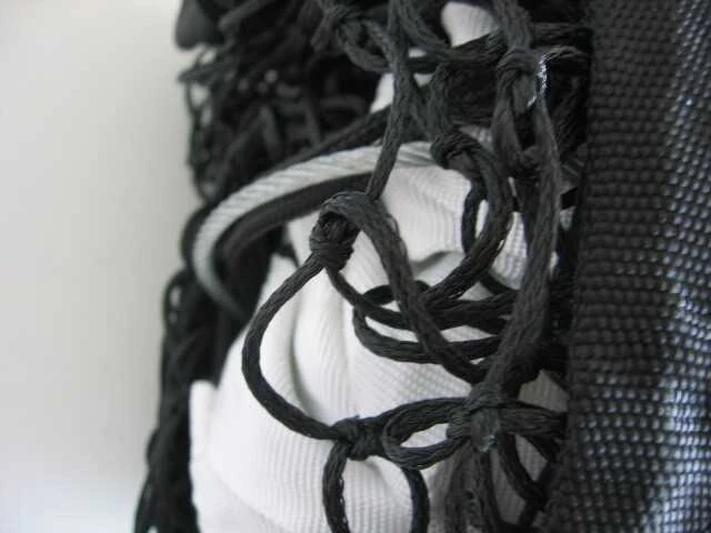Netex Lauko teniso tinklas PE2mm (juodas su trosu)