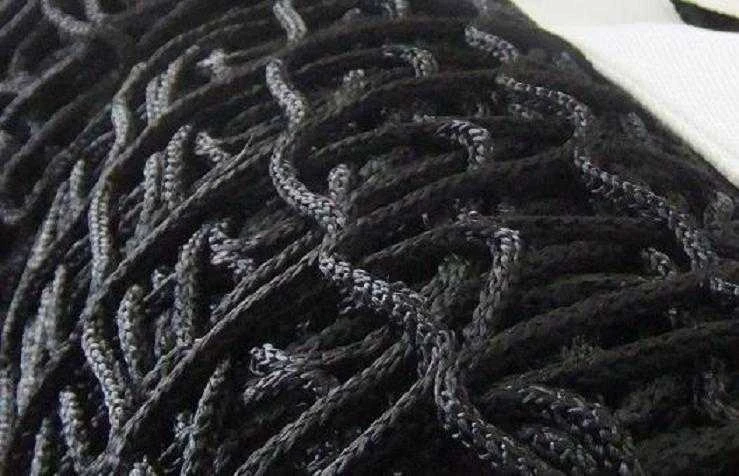 Netex Lauko teniso tinklas PP 3 mm (juodas su trosu)