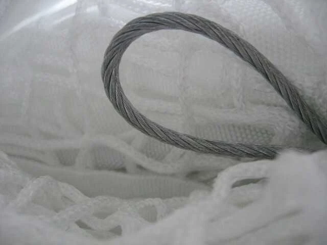 Netex Lauko teniso tinklas PP3mm (baltas su trosu)