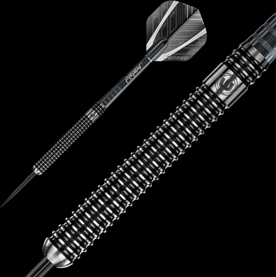 Winmau Blackout smiginio strėlytės su plieniniais smaigaliais 22 g