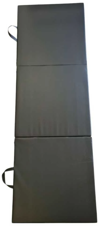 Sulankstomas gimnastikos čiužinys Prove PVC 180x60x5cm (pilkas)