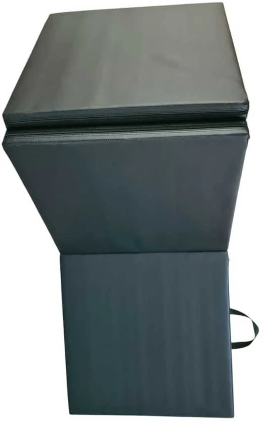 Sulankstomas gimnastikos čiužinys Prove PVC 180x60x5cm (pilkas)