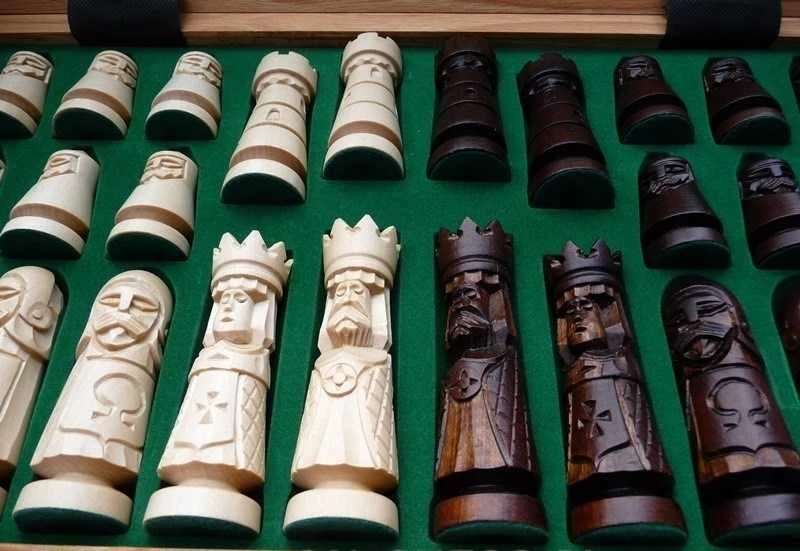 Provechess Šachmatai Castle Big 600x300x70mm, karalius 120mm