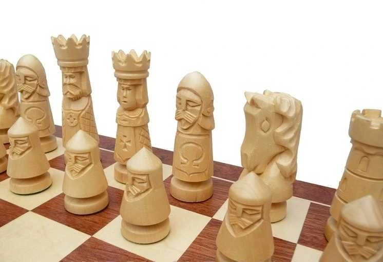 Provechess Šachmatai Castle Big 600x300x70mm, karalius 120mm