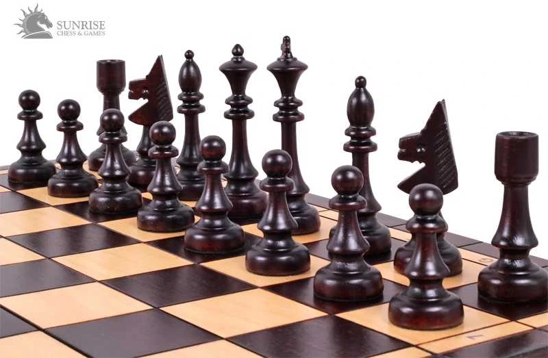 Provechess Šachmatai Club 480x240x30mm, karalius 100mm