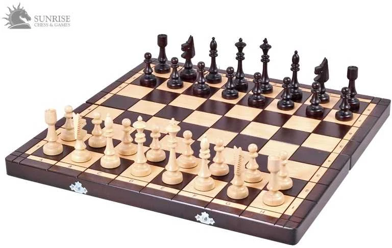 Provechess Šachmatai Club 480x240x30mm, karalius 100mm